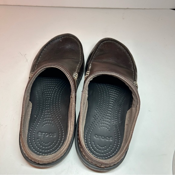 Crocs Men’s Will Clog Brown leather, Size 7. - Picture 8 of 13